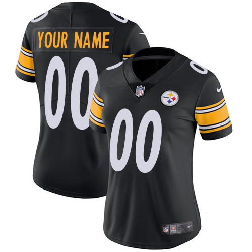 Personalized NFL Pittsburgh Steelers Untouchableized Limited Black Home Women’s Jersey