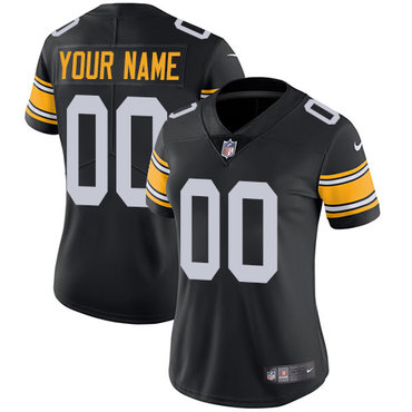 Personalized NFL Pittsburgh Steelers Untouchableized Limited Black Alternate Women’s Jersey