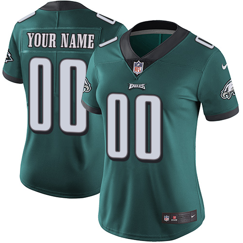 Personalized NFL Philadelphia Eagles Untouchableized Limited Midnight Green Home Women’s Jersey