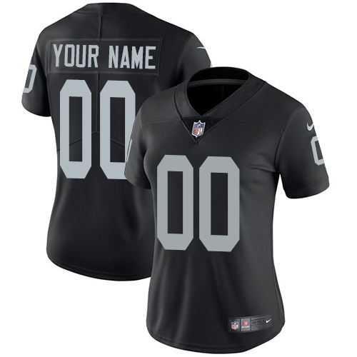 Personalized NFL Oakland Raiders Untouchableized Elite Black Home Women’s Jersey