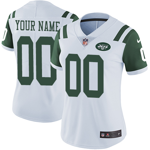 Personalized NFL New York Jets Untouchableized Elite White Road Women’s Jersey