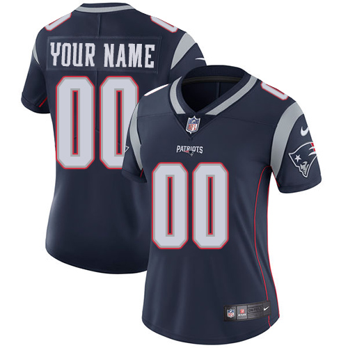 Personalized NFL New England Patriots Untouchableized Elite Navy Blue Home Women’s Jersey