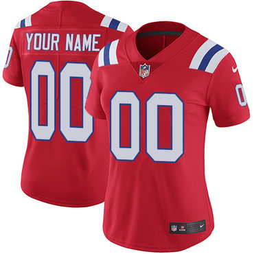 Personalized NFL New England Patriots Untouchableized Limited Red Alternate Women’s Jersey