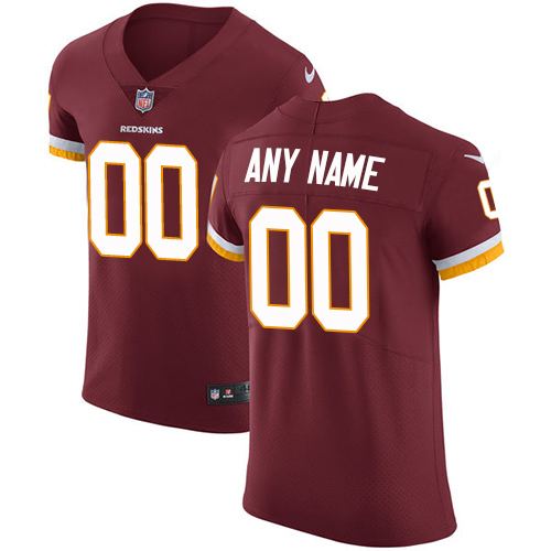 Personalized NFL Washington Redskins Untouchableized Elite Burgundy Red Home Men’s Jersey