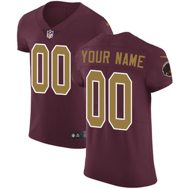Personalized NFL Washington Redskins Untouchableized Elite Burgundy Red Alternate Men’s Jersey