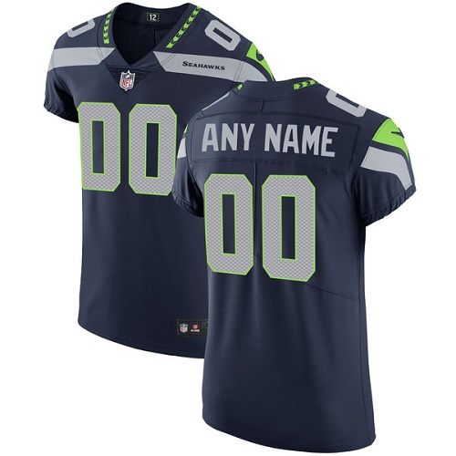 Personalized NFL Seattle Seahawks Untouchableized Elite Navy Blue Home Men’s Jersey