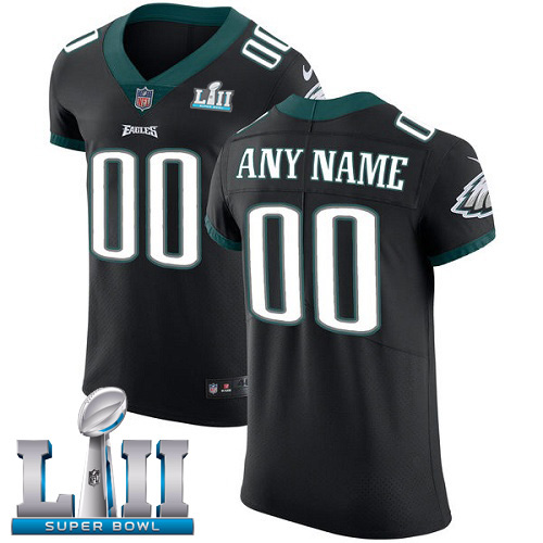 Personalized NFL Philadelphia Eagles Untouchableized Super Bowl LII Elite Black Alternate Men’s Jersey