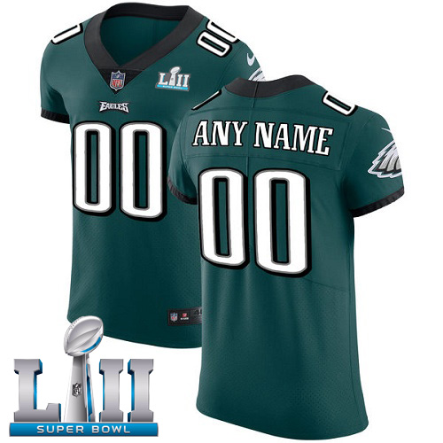 Personalized NFL Philadelphia Eagles Untouchableized Super Bowl LII Elite Midnight Green Home Men’s Jersey