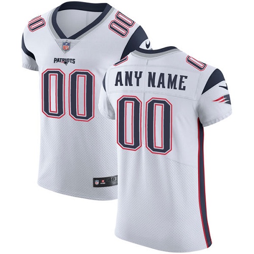 Personalized NFL New England Patriots Untouchableized Elite White Road Men’s Jersey