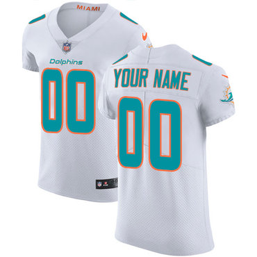 Personalized NFL Miami Dolphins Untouchableized Elite White Road Men’s Jersey
