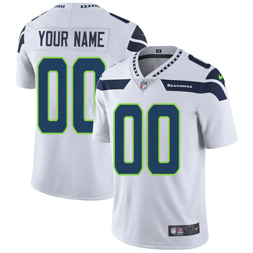 Personalized NFL Seattle Seahawks Untouchableized Limited White Road Men’s Jersey