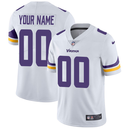 Personalized NFL Minnesota Vikings Untouchableized Limited White Road Men’s Jersey
