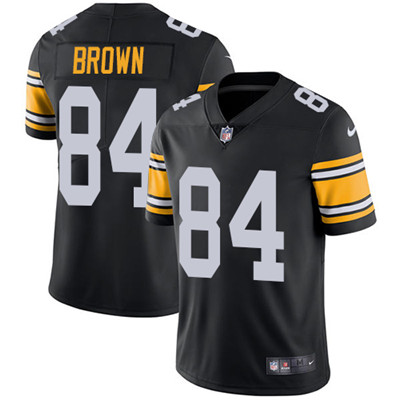 Personalized Steelers #84 Antonio Brown Black Alternate Youth Stitched NFL Untouchable Limited Jersey
