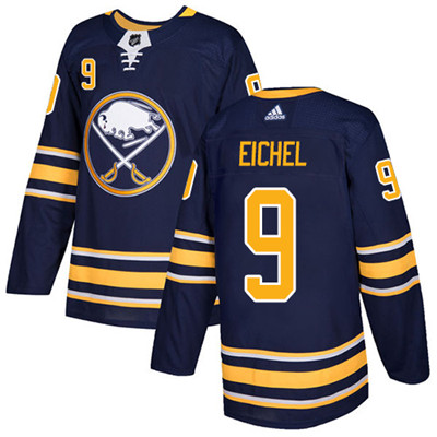 Personalized Sabres #9 Jack Eichel Navy Blue Home Authentic Stitched NHL Jersey