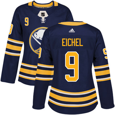 Personalized Sabres #9 Jack Eichel Navy Blue Home Authentic Women’s Stitched NHL Jersey