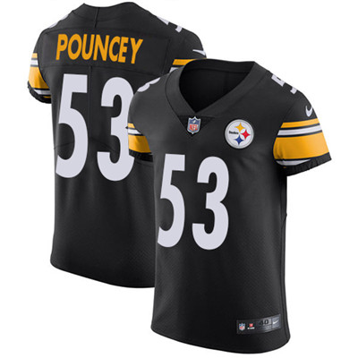 Personalized Steelers #53 Maurkice Pouncey Black Men’s Stitched NFL Untouchable Elite Jersey