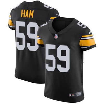 Personalized Steelers #59 Jack Ham Black Alternate Men’s Stitched NFL Untouchable Elite Jersey