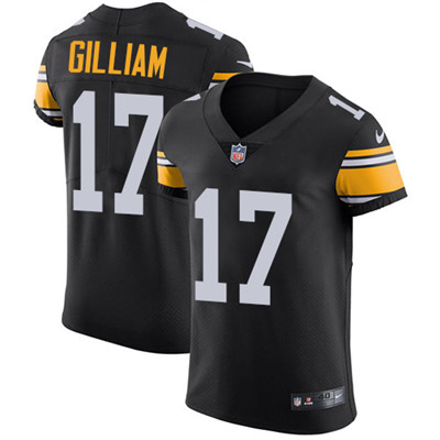 Personalized Steelers #17 Joe Gilliam Black Alternate Men’s Stitched NFL Untouchable Elite Jersey
