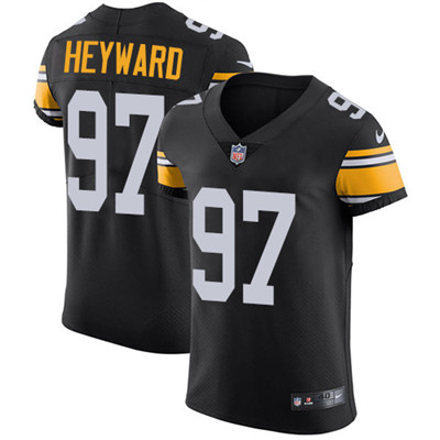 Personalized Steelers #97 Cameron Heyward Black Alternate Men’s Stitched NFL Untouchable Elite Jersey