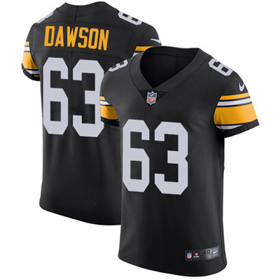 Personalized Steelers #63 Dermontti Dawson Black Alternate Men’s Stitched NFL Untouchable Elite Jersey