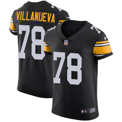 Personalized Steelers #78 Alejandro Villanueva Black Alternate Men’s Stitched NFL Untouchable Elite Jersey