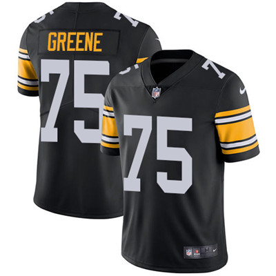 Personalized Steelers #75 Joe Greene Black Alternate Men’s Stitched NFL Untouchable Limited Jersey
