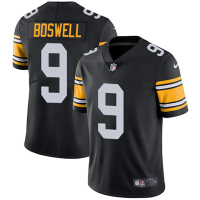 Personalized Steelers #9 Chris Boswell Black Alternate Men’s Stitched NFL Untouchable Limited Jersey