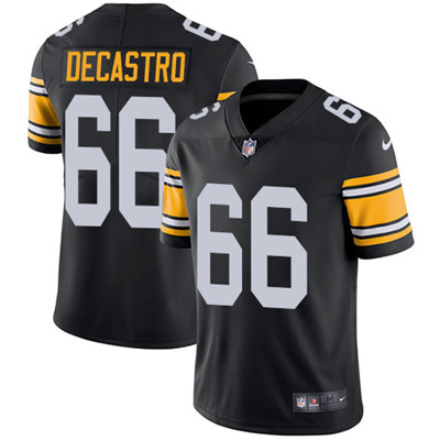 Personalized Steelers #66 David DeCastro Black Alternate Men’s Stitched NFL Untouchable Limited Jersey