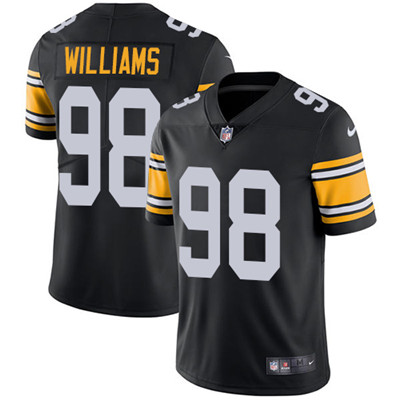 Personalized Steelers #98 Vince Williams Black Alternate Men’s Stitched NFL Untouchable Limited Jersey