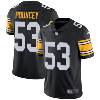 Personalized Steelers #53 Maurkice Pouncey Black Alternate Men’s Stitched NFL Untouchable Limited Jersey