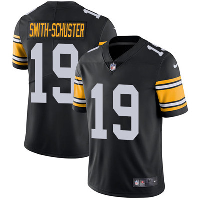 Personalized Steelers #19 JuJu Smith-Schuster Black Alternate Men’s Stitched NFL Untouchable Limited Jersey