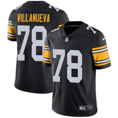 Personalized Steelers #78 Alejandro Villanueva Black Alternate Men’s Stitched NFL Untouchable Limited Jersey