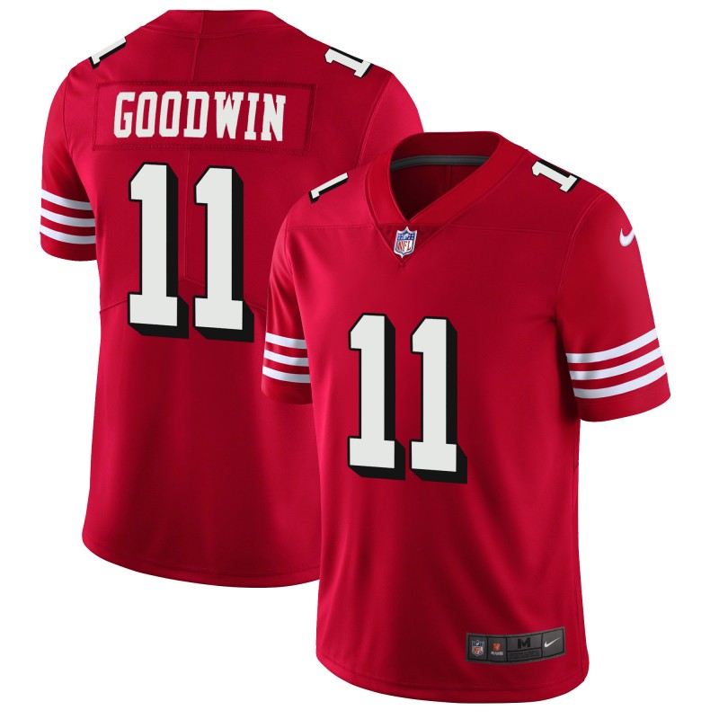 Personalized 49ers #11 Marquise Goodwin Red Rush Stitched NFL Untouchable Limited Jersey