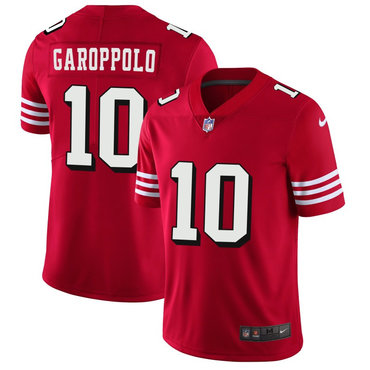 Personalized 49ers 10 Jimmy Garoppolo Red 2018 Untouchable Limited Jersey