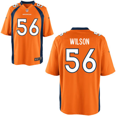 Personalized Broncos 56 Al Wilson Orange Elite Jersey