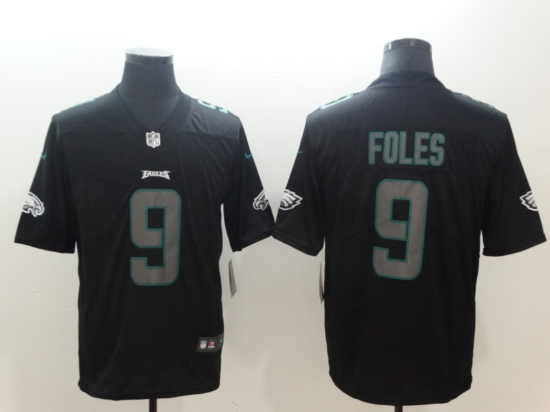 Personalized Eagles 9 Nick Foles Black Impact Limited Jersey