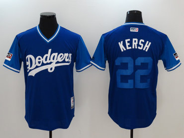 Personalized Dodgers 22 Clayton Kershaw Kersh Royal 2018 Players’ Weekend Authentic Team Jersey