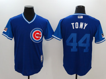 Personalized Cubs 44 Anthony Rizzo Tony Royal 2018 Players’ Weekend Authentic Team Jersey