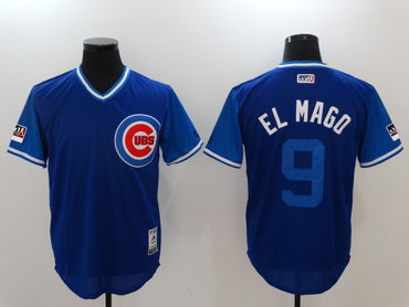 Personalized Cubs 9 Javier Baez El Mago Royal 2018 Players’ Weekend Authentic Team Jersey