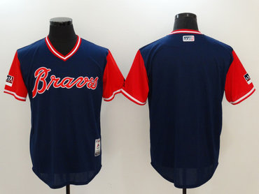 Personalized Braves Navy 2018 Players’ Weekend Authentic Team Jersey
