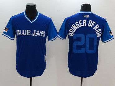 Personalized Blue Jays 20 Josh Donaldson Bringer Of Rain Royal 2018 Players’ Weekend Authentic Team Jersey