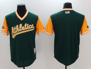 Personalized Athletics Green 2018 Players’ Weekend Authentic Team Jersey