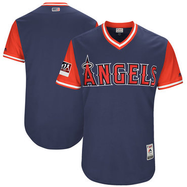 Personalized Angels Navy 2018 Players’ Weekend Authentic Team Jersey