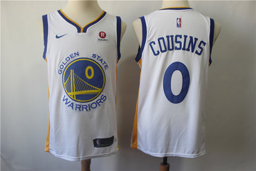 Personalized Warriors 0 DeMarcus Cousins White Swingman Jersey