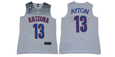Personalized Arizona Wildcats 13 Deandre Ayton White College Basketball Jersey