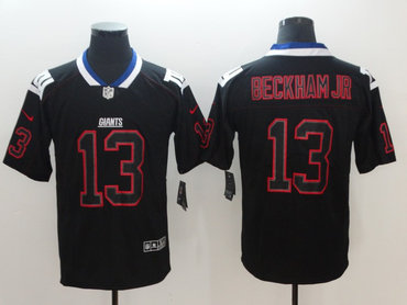 Personalized Giants 13 Odell Beckham Jr Black Shadow Legend Limited Jersey