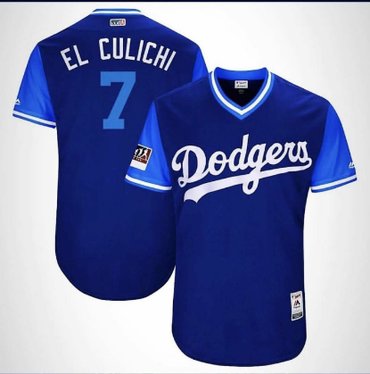 Personalized Dodgers #7 Royal 2018 Players’ Weekend Authentic Team Jersey