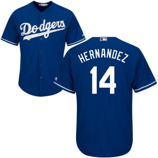 Personalized Youth Los Angeles Dodgers #14 Enrique Hernandez Blue Stitched MLB Jersey