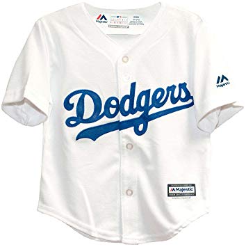 Personalized Los Angel Dodgers White Toddler Cool Base Jersey