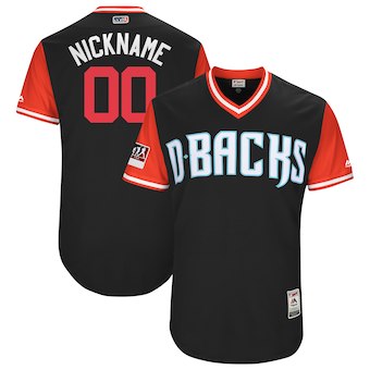 Personalized Custom Men’s Arizona Diamondbacks Majestic Black 2017 Players Weekend Authentic Team Jersey